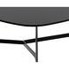 Kiernan 39.5 X 28 inch Black / Matte Black Side Table